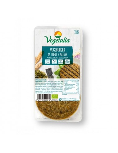 Vegeburger tofu algas VEGETALIA 160 gr